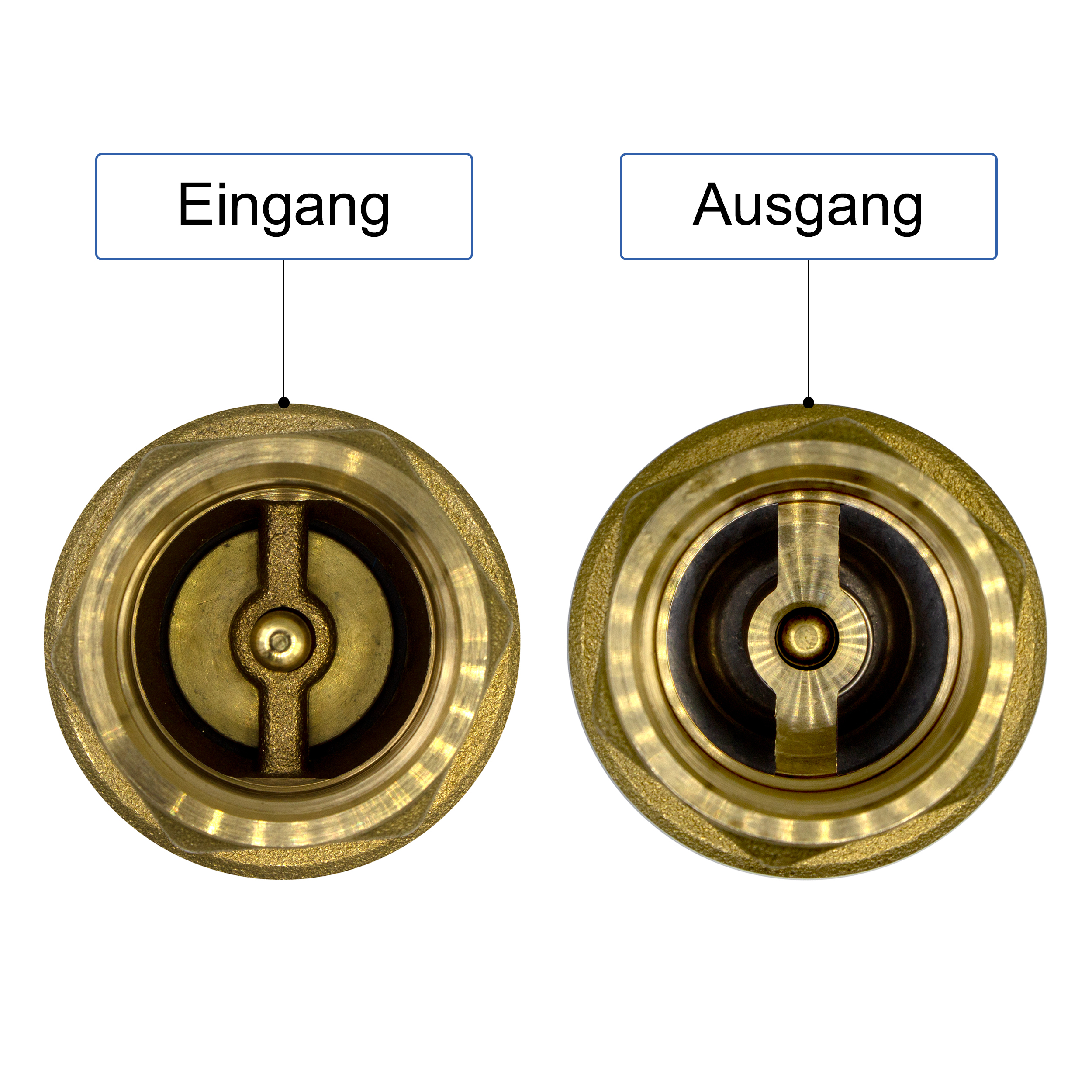 VARIOSAN Rückschlagventil 10698, 1/2", DN15, Messing, PN 25, IG