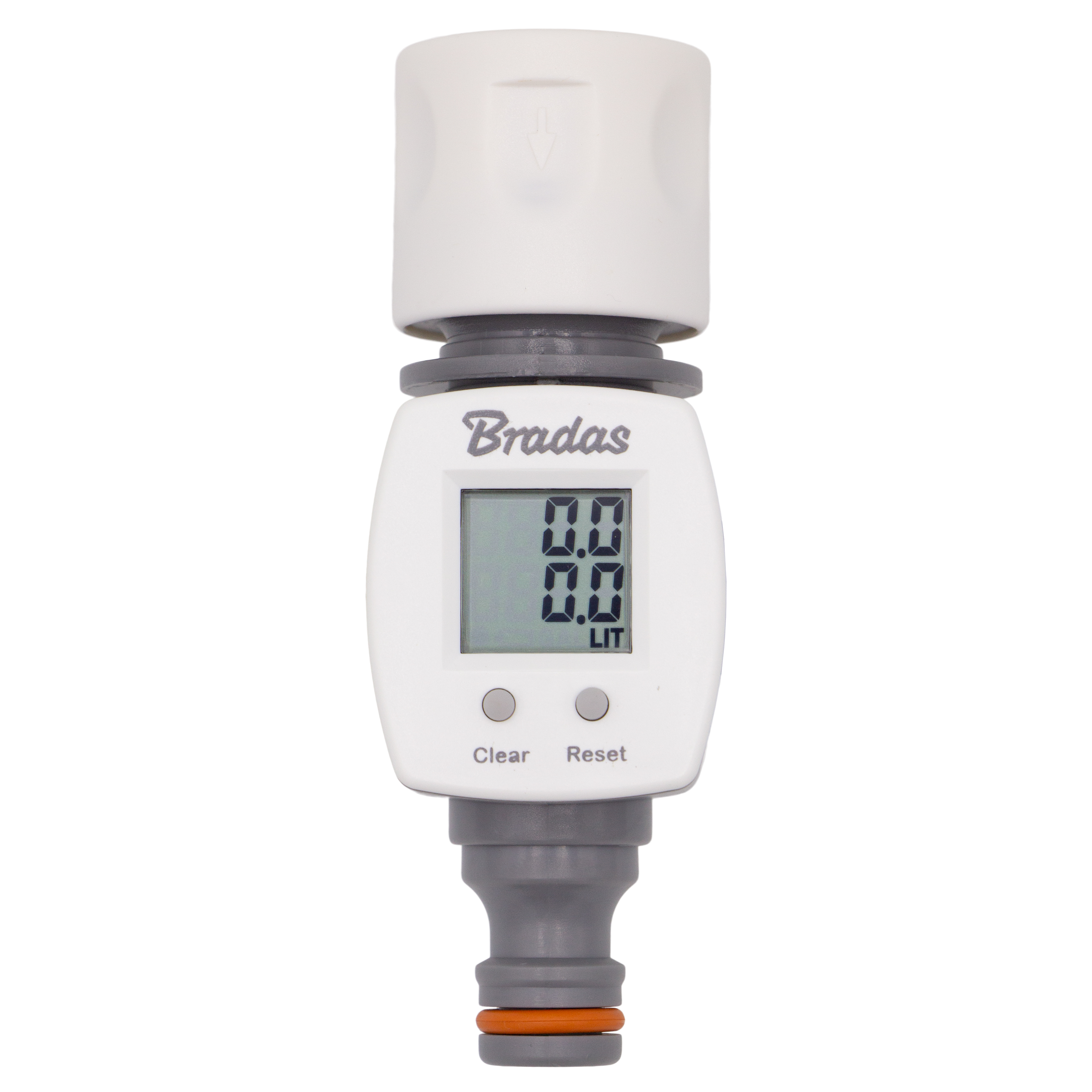 Bradas Digitaler Wasserzähler White-Line WL-3100, Stecksystem, weiß/grau