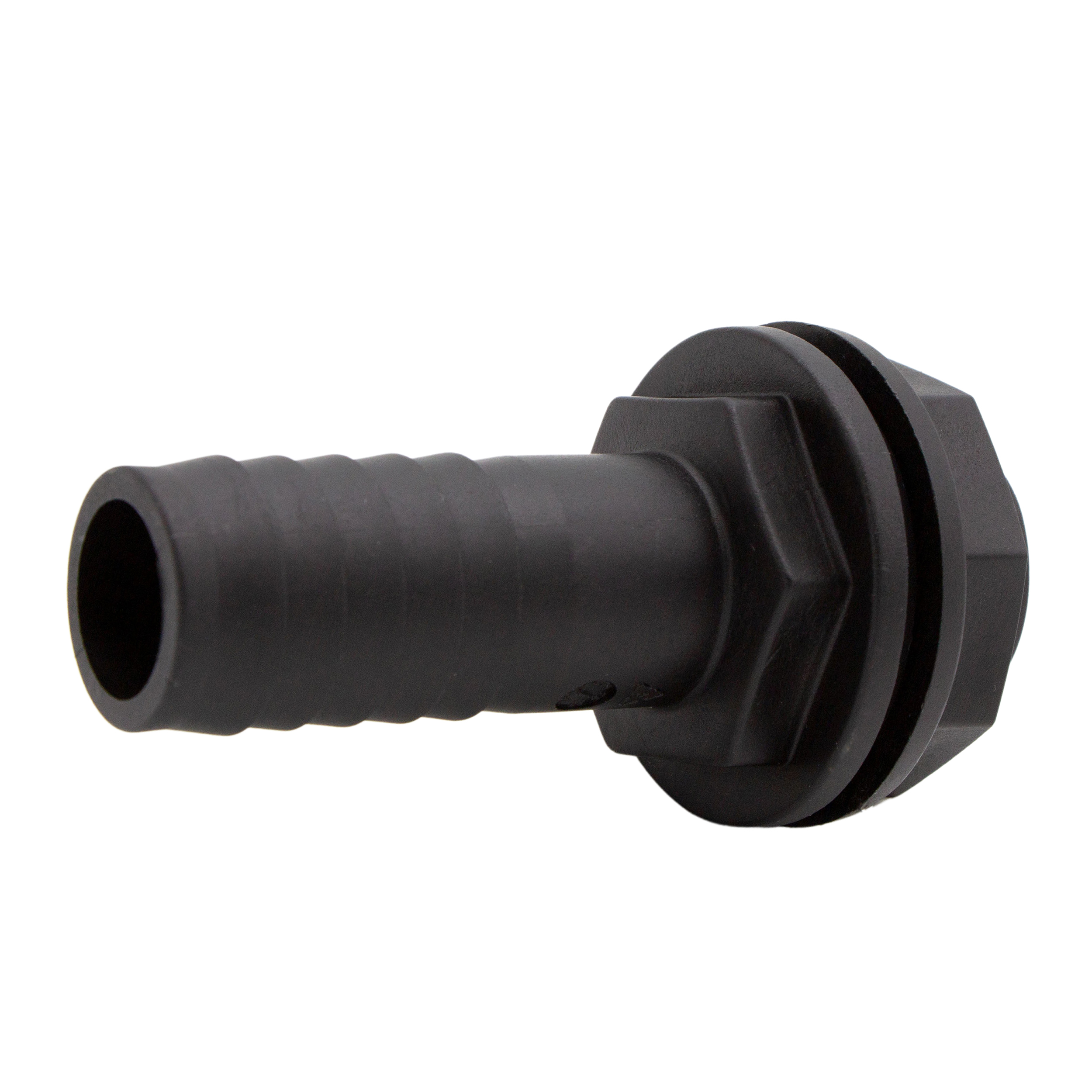 VARIOSAN Tankdurchführung 16232, 3/4" Außengewinde x 19 mm Schlauchtülle, PP, schwarz, inkl. Dichtung