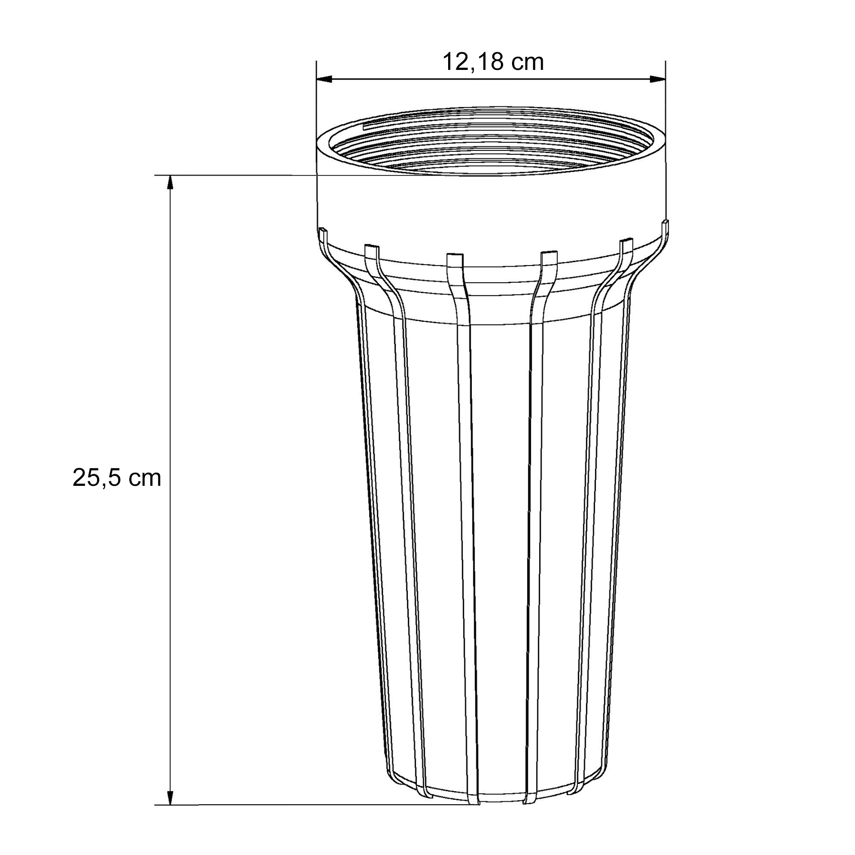 VARIOSAN Ersatzgehäuse für Vorfilter (Hauswasserwerke) 14726