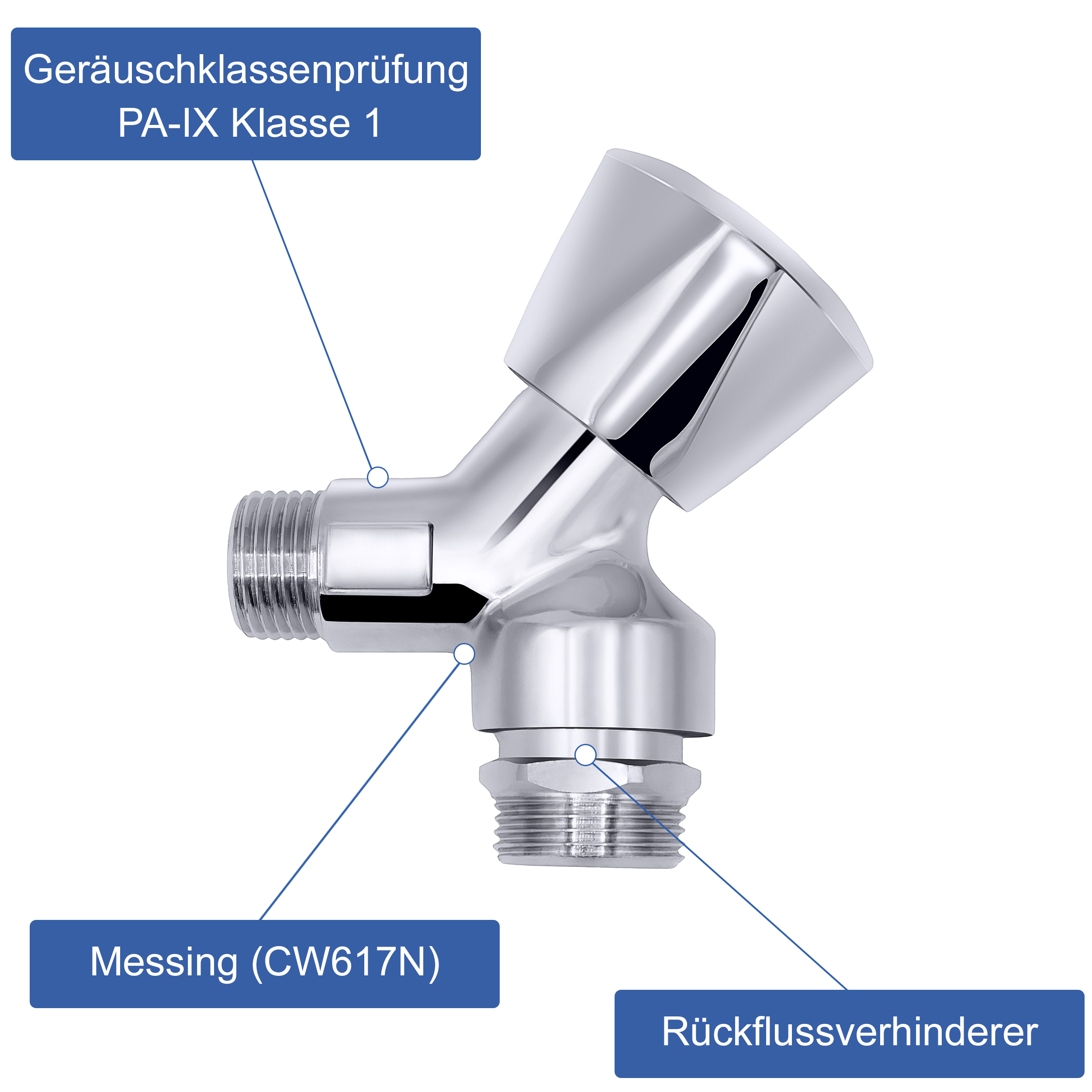 VARIOSAN Geräteventil 10971, 1/2" AG, Rückflussverhinderer, Rohrbelüfter